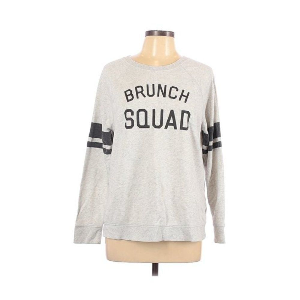 Old Navy girls Gray Long Sleeve Pullover Sweatshirt Size M